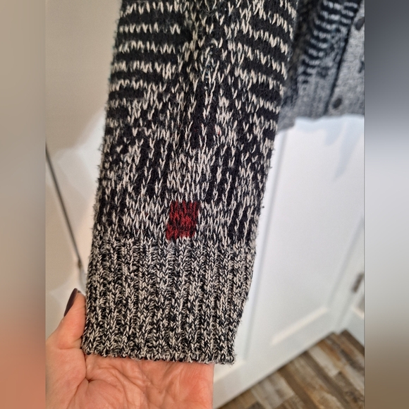 Vintage Grandpa Cardigan Button Front Sweater 90's Geometric Print Size Large - Picture 9 of 11